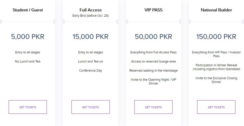 Startup Grind Pakistan Conference 2019 ticket prices